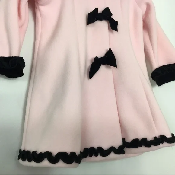 Pink Fleece Swing Coat Toddler Size 18M by Sophie Rose - Picture 4 of 5